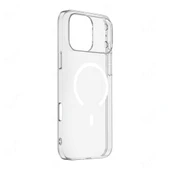 Apple iPhone 17 Pro Kılıf Zore M-safe Şarj Özellikli Şeffaf Kamera Çerçeveli Porto Kapak - 2