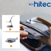 Schitec 360° Dönebilen Masa Üzeri Metal Telefon ve Tablet Tutucu Stand Gri thumbnail 3