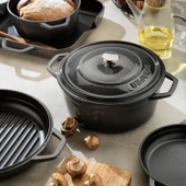 Schafer Guss Chef Döküm Sahan Çift Kulplu 19 Cm 1 Parça-Gri - 4