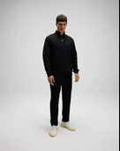 Ellesse EM580-BK Erkek Yarım Fermuarlı Siyah Sweat - 1