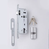 Yale Dış Kapı ve Oda Kapısı Barelli Silindirli Kapı Kolu 45x85 mm 3 Anahtarlı Dayanıklı Metal Kilit thumbnail 4