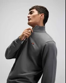 Ellesse EM580-ANT Erkek Yarım Fermuarlı Antrasit Sweat - 8