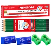 Pensan Kurşun Kalem Seti 28 Parça ( 2 Silgi + 2 Kalemtıraş ) - 1