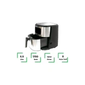 Wiami Airfryer 6.5 L Akıllı Yağsız Hava Fritözü Metallic - 2