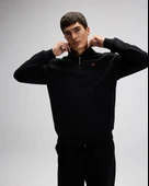 Ellesse EM580-BK Erkek Yarım Fermuarlı Siyah Sweat - 3