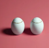 Güral Porselen Bilbao Altın Fileli Biberlik ve Tuzluk Seti - 2