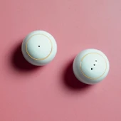 Güral Porselen Bilbao Altın Fileli Biberlik ve Tuzluk Seti - 3