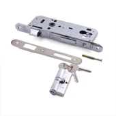 Yale Dış Kapı Kilidi Oda Kapısı Barelli Silindirli 40x23 mm 3 Anahtarlı Dayanıklı Oval Gömme Kilit thumbnail 6