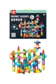 Işıklı Manyetik Bloklar 105 Parça – Çocuklar İçin Manyetik İnşa Seti - 5
