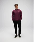 Ellesse EM580-BRD Erkek Yarım Fermuarlı Bordo Sweat - 5
