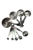 Fame Kıtchen Paslanmaz Çelik Askılı 9 Parça Katı ve Sıvı Ölçüm Kaşığı Seti thumbnail 1