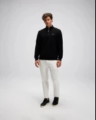 Ellesse EM603-BK Erkek Yarım Fermuarlı Siyah Sweat - 1