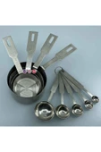 Fame Kıtchen Paslanmaz Çelik Askılı 9 Parça Katı ve Sıvı Ölçüm Kaşığı Seti thumbnail 4