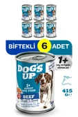 Dogs Up Yaş Yetişkin Köpek Maması Biftekli 415gr 6Lı thumbnail 1