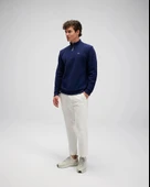 Ellesse EM603-NV Erkek Yarım Fermuarlı Lacivert Sweat - 4