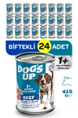 Dogs Up Yaş Yetişkin Köpek Maması Biftekli 415gr 24Lü thumbnail 1