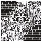 GRUNGE STENCIL GCS-2 45X45 - 1