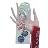 Singapur Üçlü Epoksi Metal Çift Taraflı Damla Anahtarlık Singapore thumbnail 2