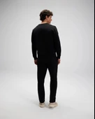 Ellesse EM579-BK Erkek Sıfır Yaka Siyah Sweat - 5