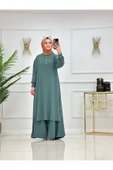 Tesettür Tunik & Pantolon Takımı, Şalaş Bol Kalıp, Ekstra Bol Paça Pantolon Takımı thumbnail 10