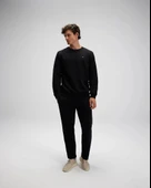 Ellesse EM579-BK Erkek Sıfır Yaka Siyah Sweat - 6