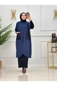 Kadın Tesettür Triko Panço/Tunik - 6