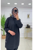 Kadın 2'li Tunik Pantolon Takım, Kapüşonlu Sweat Tunik,Pantolon Set - 2