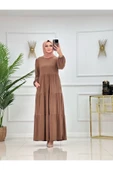 Kadın Tesettür Elbise Sandy Kumaş thumbnail 5
