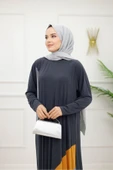 Kadın Tesettür Elbise Piliseli Elbise - 6