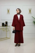 Kadın Tesettür Takım 2'Li Ceket & Pantolon Takımı - 9