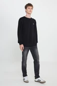 Bisiklet Yaka Sweatshirt Black Black S thumbnail 3