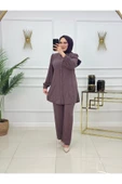 Kadın Tesettür 2'Li Takım Tunikli Pantolonlu - 4