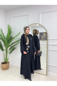 Kadın Tesettür 2'Li Takım Ferace Formunda Tunik & Pantolon - 1