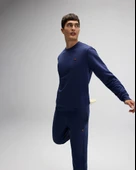 Ellesse EM579-NV Erkek Sıfır Yaka Lacivert Sweat - 2