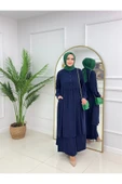 Kadın Tesettür Medine İpeği 2'Li Takım Tunik & Pantolon - 9