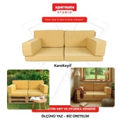 Özel Ölçü Palet Minderi Bahçe İç Ve Dış Mekan Minder Koltuk Minder 40x150 45x155 50x160 - 1
