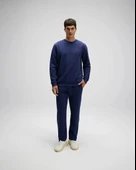 Ellesse EM579-NV Erkek Sıfır Yaka Lacivert Sweat - 1