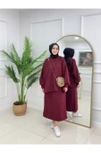Kadın Tesettür 2'Li Takım Spor Görünümlü Etek & Pantolon - 3