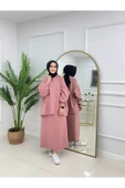 Kadın Tesettür 2'Li Takım Spor Görünümlü Etek & Pantolon - 7