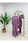 Kadın Tesettür Medine İpeği 2'Li Takım Tunik & Pantolon - 5
