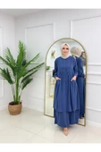 Kadın Tesettür Medine İpeği 2'Li Takım Tunik & Pantolon - 7