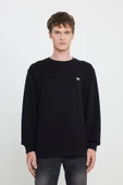 Bisiklet Yaka Sweatshirt Black Black XL thumbnail 5