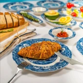 Fecra Vintage Blue 14 Parça Kahvaltı Takımı - 4