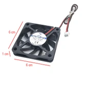 6cm 12v 2 pinli fan 6cmx6cmx1cm 12v 6cm fan thumbnail 2