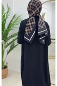 Kadın Tesettür 3'Lü Takım, İçlik Tunik & Pantolon & Abaya - 7