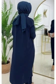 Kadın Tesettür 3'Lü Takım, İçlik Tunik & Pantolon & Abaya - 12