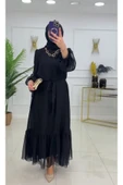 Kadın Tesettür Abiye Elbise - 9