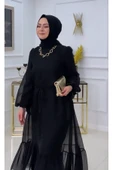 Kadın Tesettür Abiye Elbise - 10