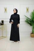 Kadın Tesettür Elbise Puantiyeli Elbise thumbnail 1