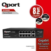 QPORT Q-POE8G 8 PORT GIGABIT + 2 PORT GIGABIT UPLI - 1